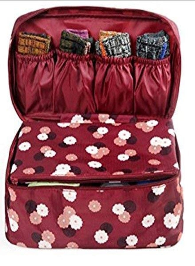 Flywind Undergarments Storage Bag || Travel Cosmetic Pouch for Women, Toiletry Bag Organiser || Waterproof Bag || Personal Garment Bag Case (Dark Blue) - Image 4